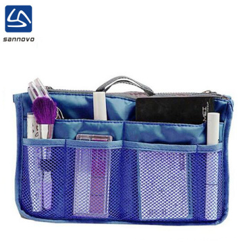 Hot selling lightweight colorful trendy polyester makeup storage box,gadget purse